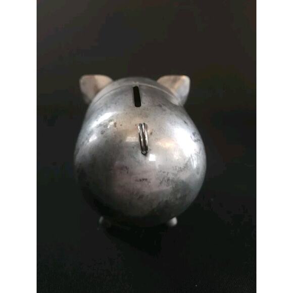 Vintage LEONARD Silver Plate Piggy Bank Pig - Picture 3 of 7